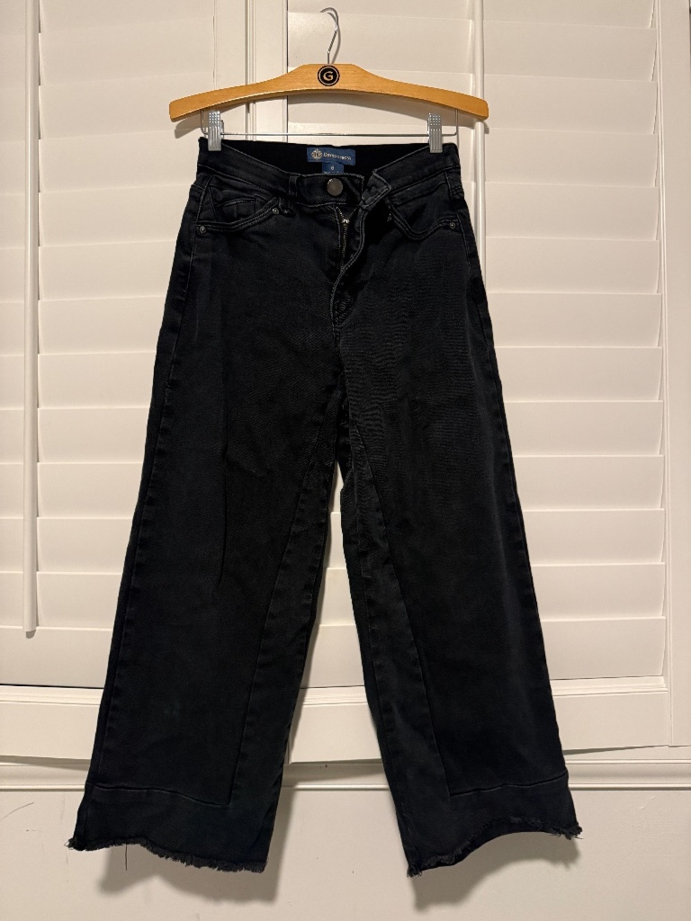 Democracy Ab Solution Black Wide Leg Jeans Size 6
